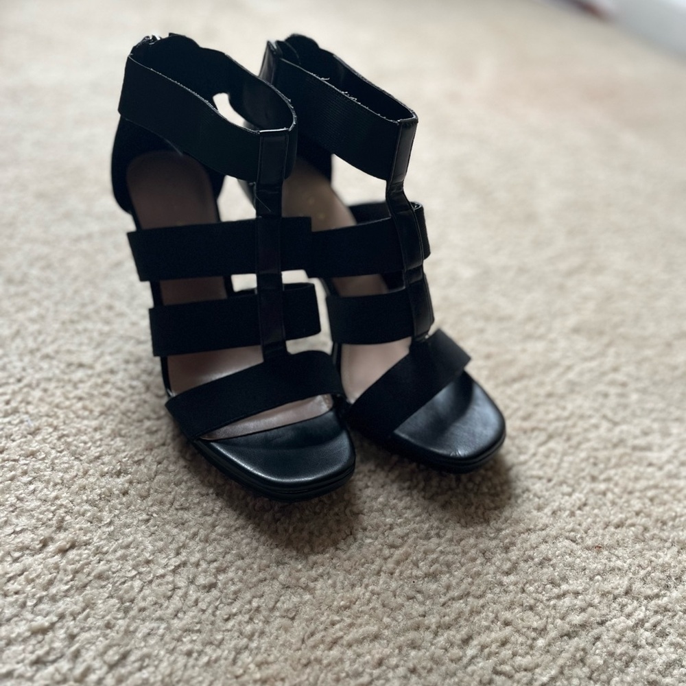 Black Strappy Women's Sandals